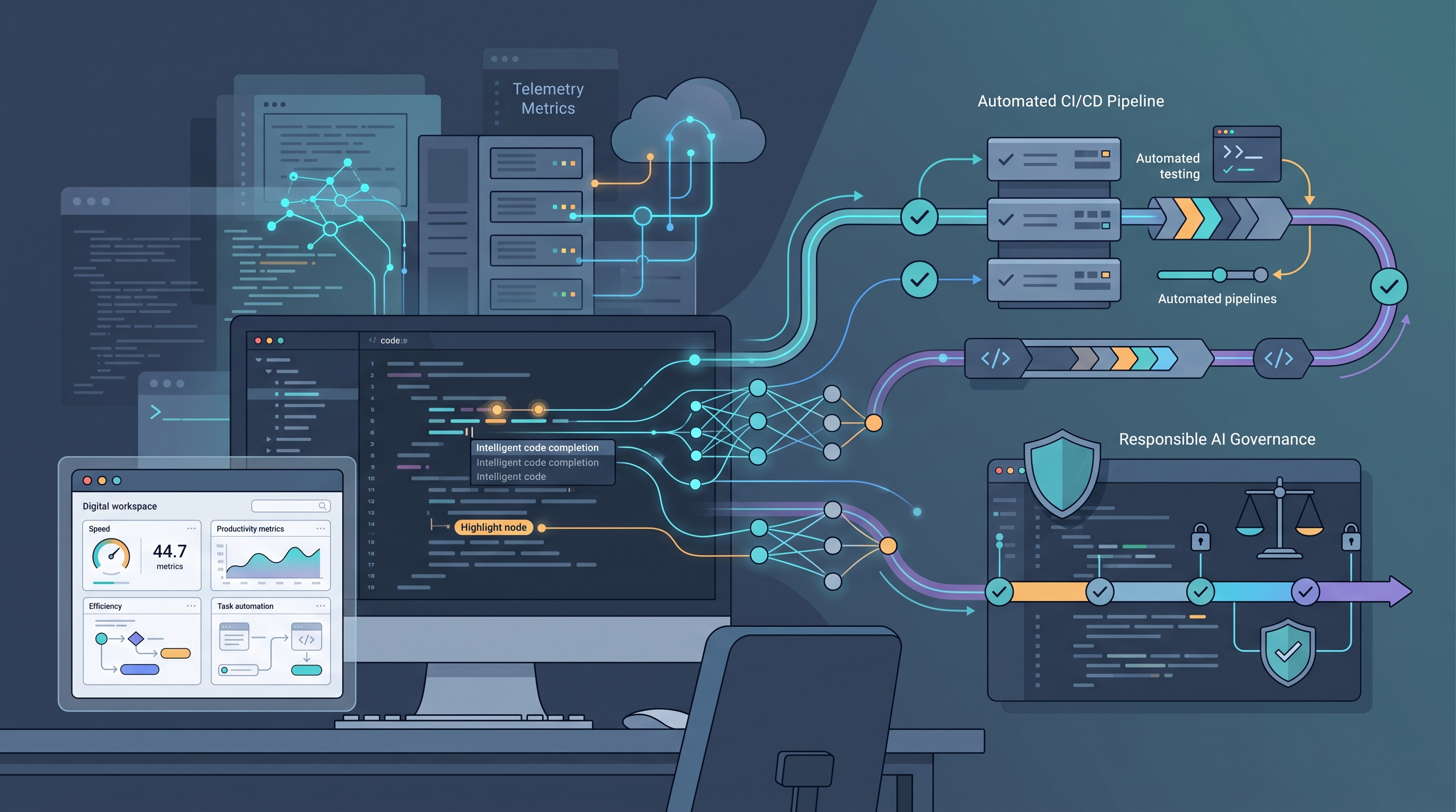 Artificial intelligence is becoming integrated into software engineering workflows, supporting development, testing, debugging, and maintenance.
