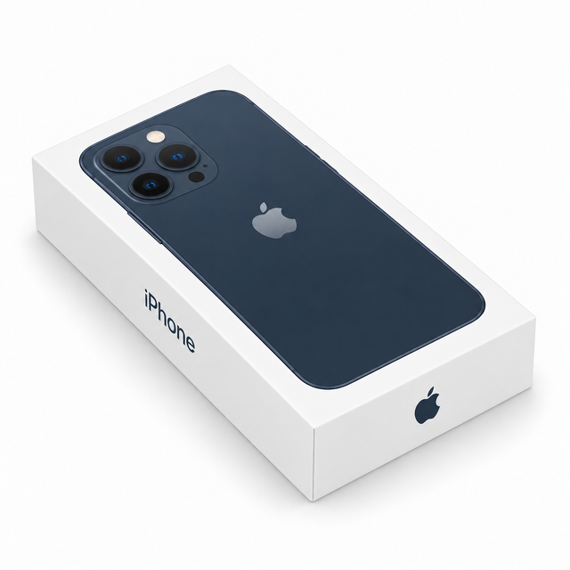 Illustration einer Apple iPhone 13 Pro Max Box