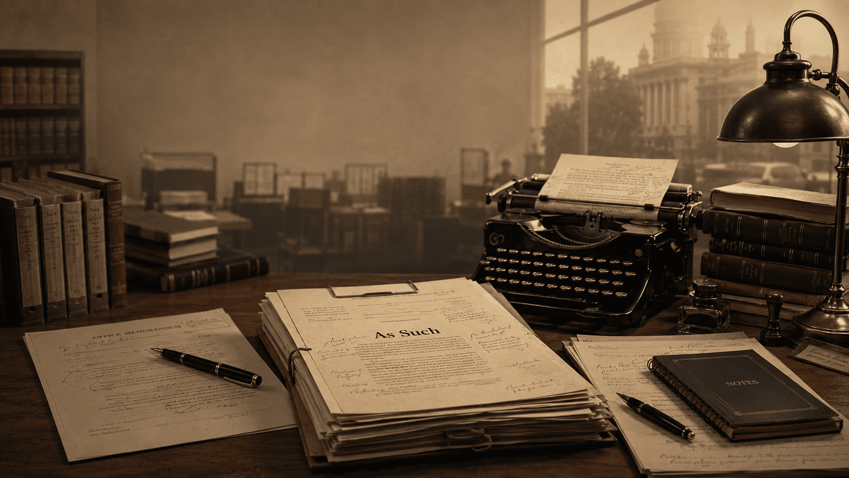"As Such" and the Language of Bureaucracy
