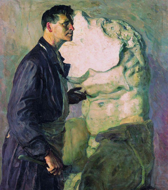 Портрет скульптора И Д Шадра 1934