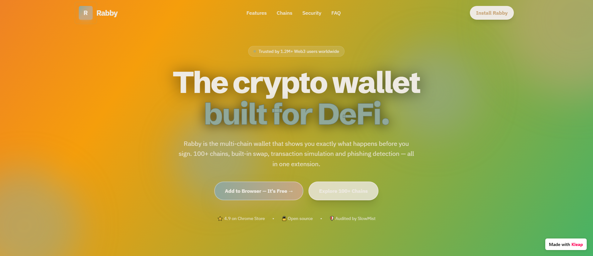 Stored capture of rabby-crypto-wallet.kleap.io