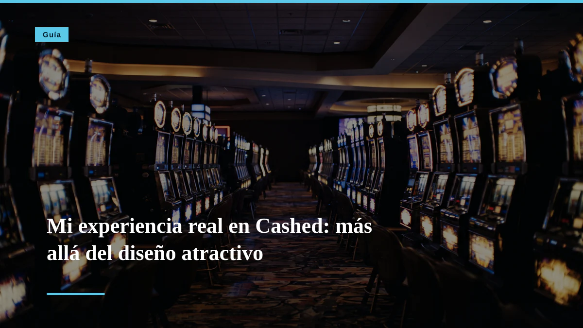 Mi experiencia real en Cashed: más allá del diseño atractivo