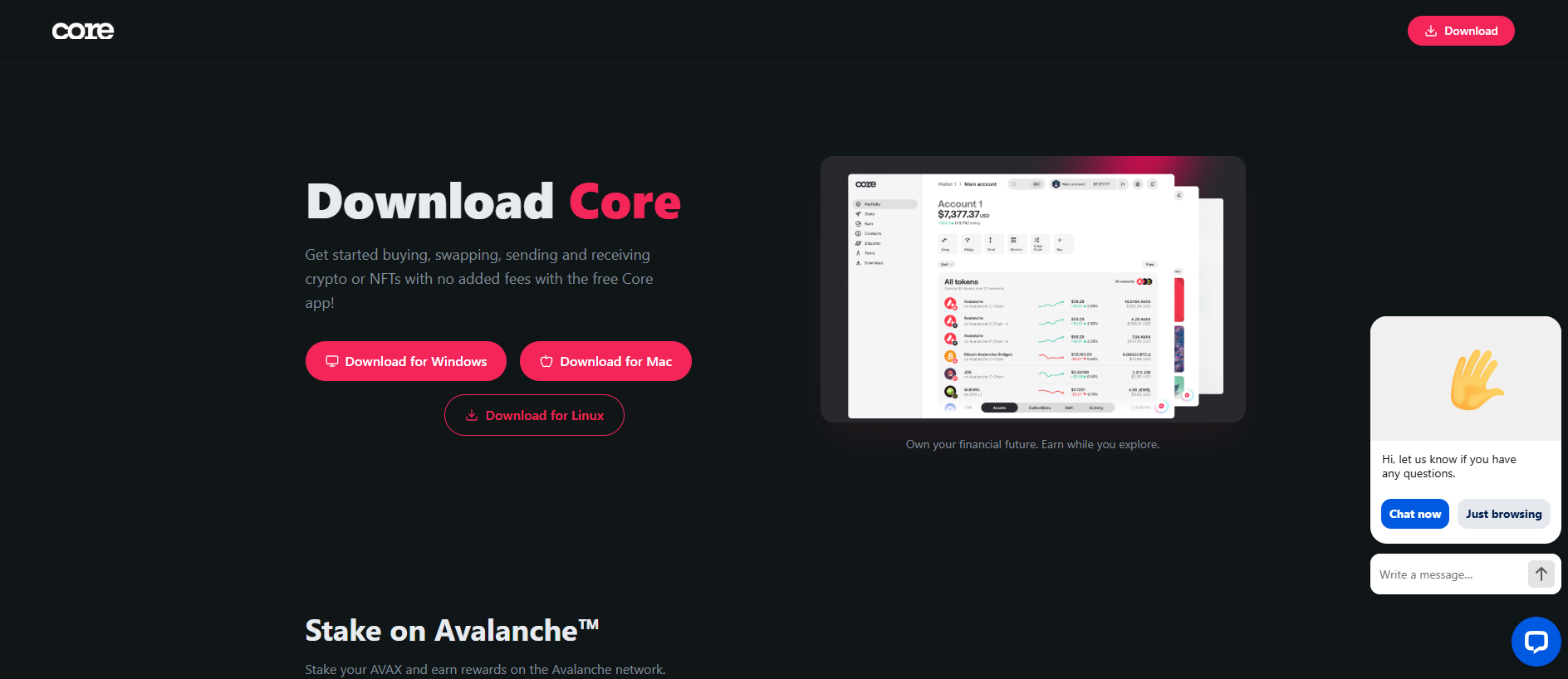 Stored capture of app.corewalletdesktop.live