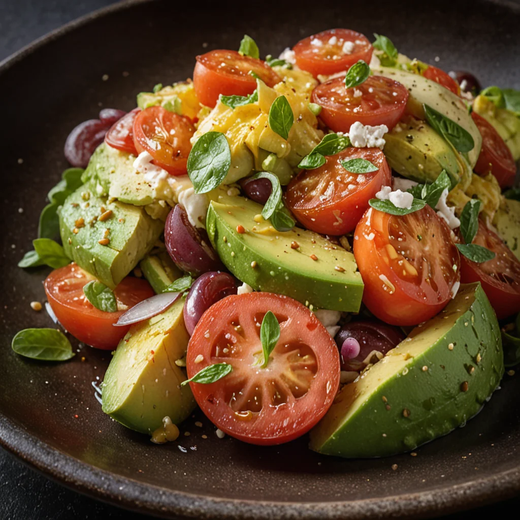 Avocado and Tomato Garden Fresh Salad