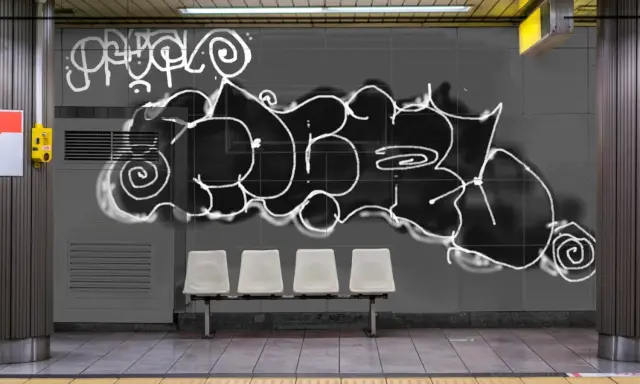 Graffiti artwork by refun