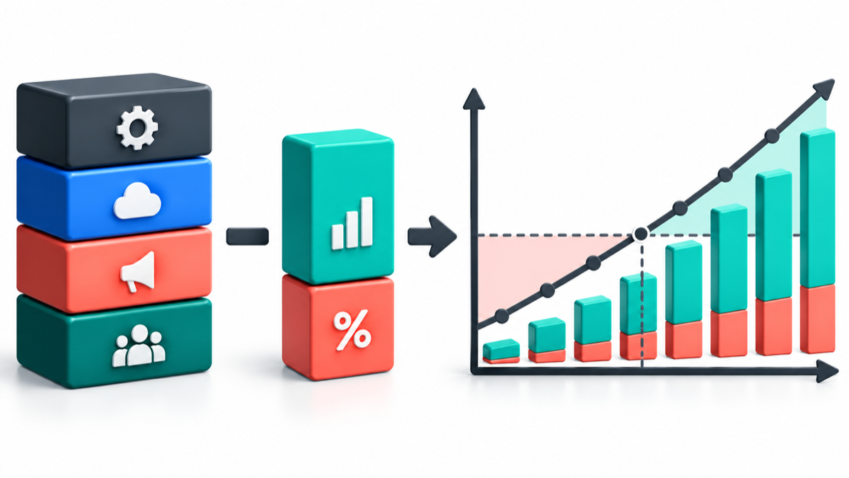 Program cost categories organized around commissions, software, and team operations
