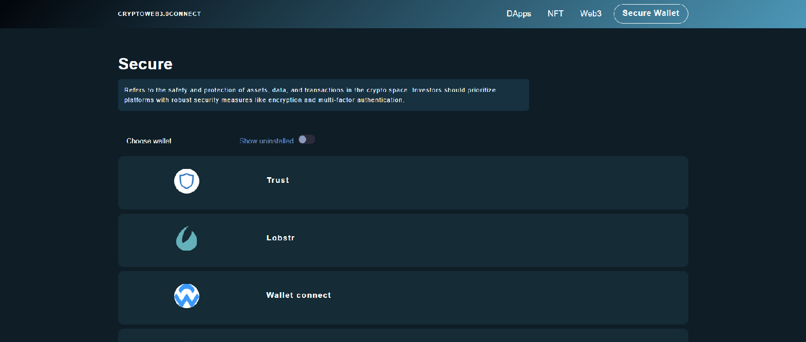 Screenshot of web3vector.online