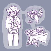 vampy bat overindulges
