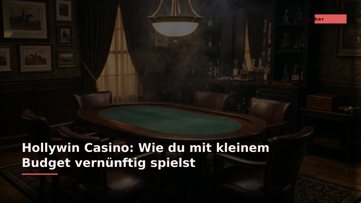 Hollywin Casino: Wie du mit kleinem Budget vernünftig spielst