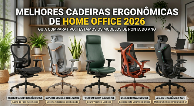 Melhores Cadeiras Ergonômicas até R$ 1.000 em 2026: Conforto para Home Office sem Gastar uma Fortuna