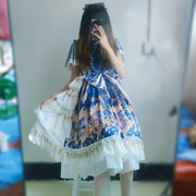 蓝色古典洛丽塔 (2)