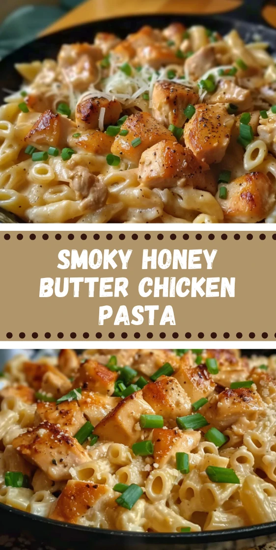 Smoky White Cheddar Honey Butter Chicken Pasta Skillet Recipe