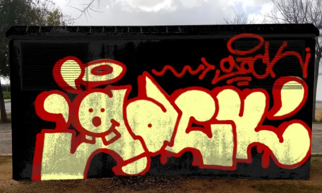 Graffiti artwork by Bab