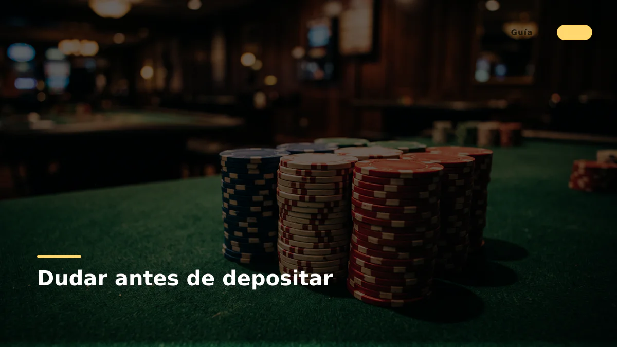 Dudar antes de depositar