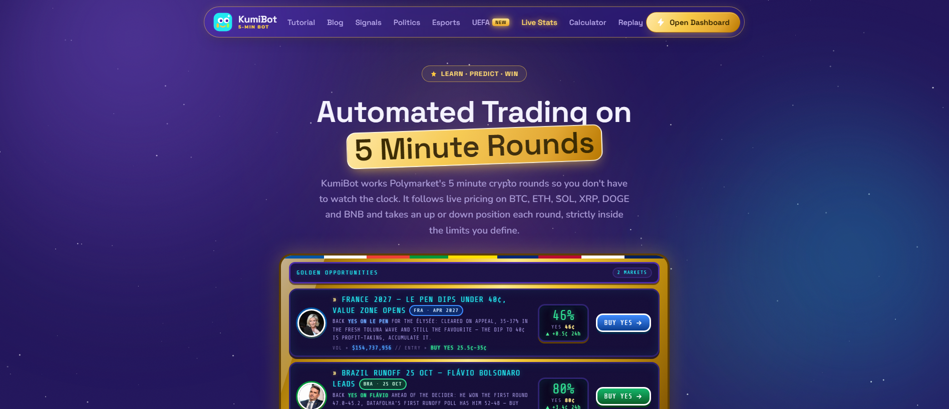 Stored capture of kumibot.finance