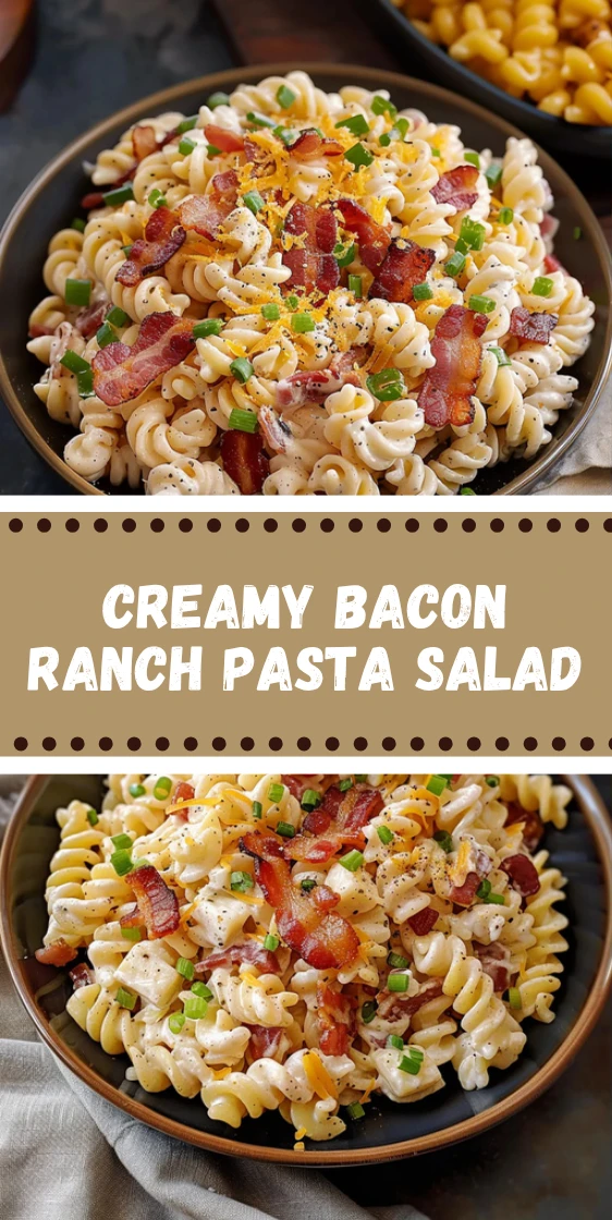 Creamy Bacon Cheddar Ranch Pasta Salad Everyone Will Devour