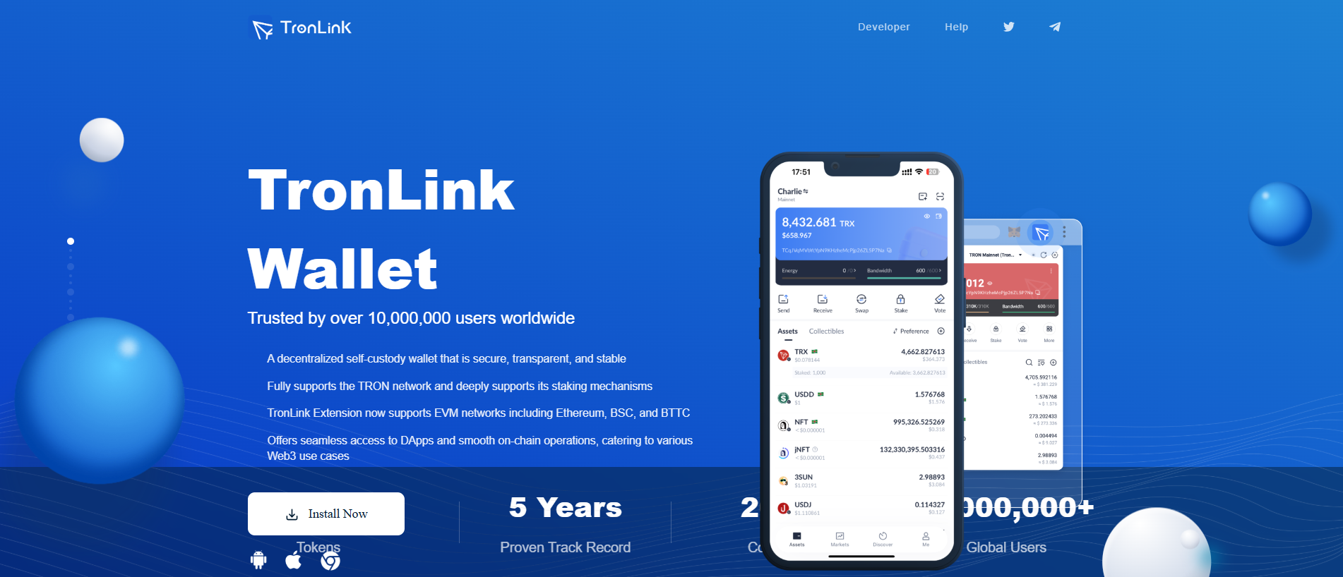 Stored screenshot of tronlynk.com