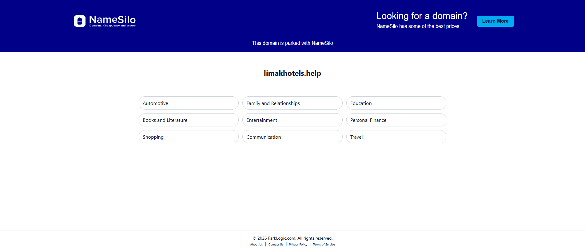 Stored capture of limakhotels.help