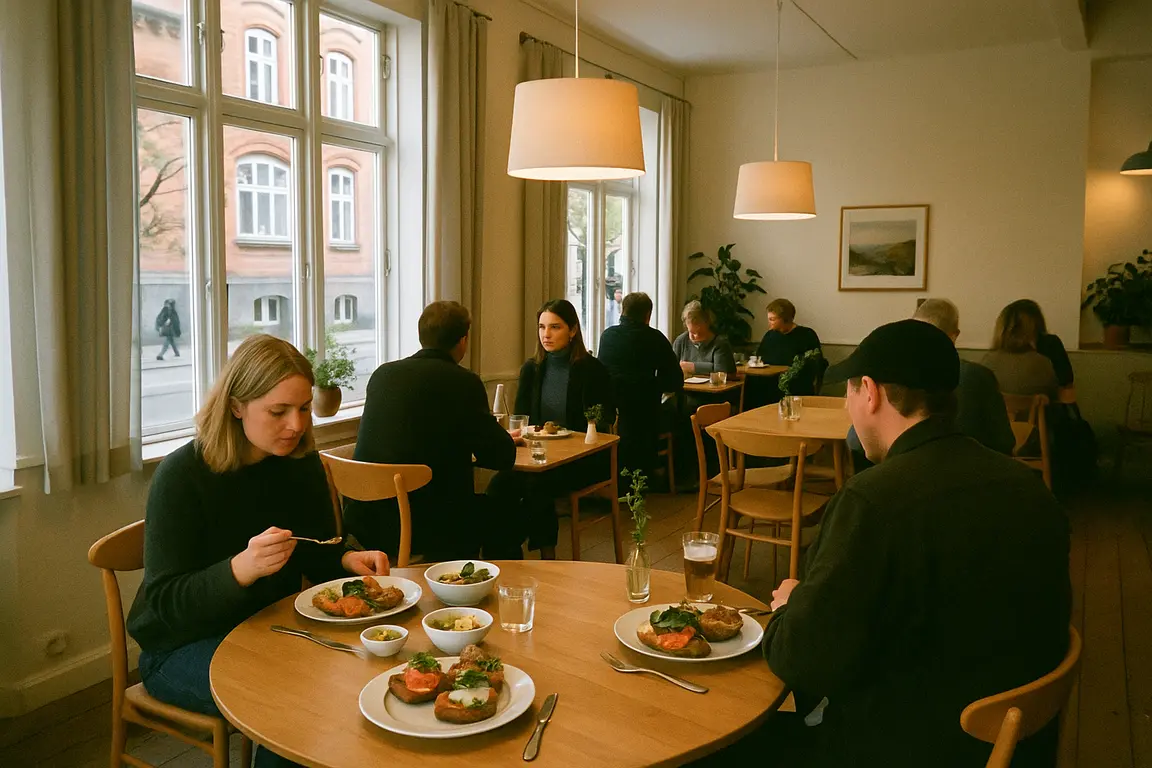 Et par har en brunch date på nørrebro