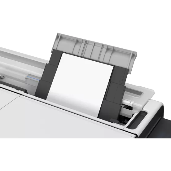 Canon imagePROGRAF TC-21 printer shown in use, printing a colorful poster to highlight its vibrant color output capabilities.