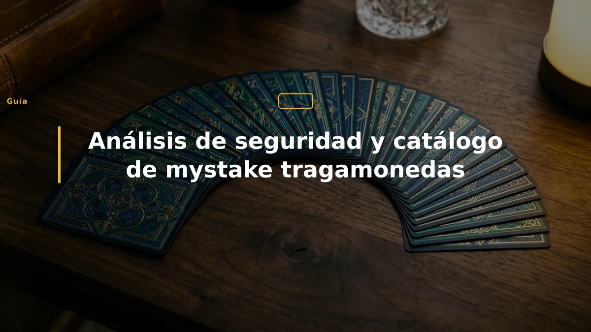 Análisis de seguridad y catálogo de mystake tragamonedas