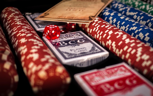 Elegant poker setup with premium playing accessories