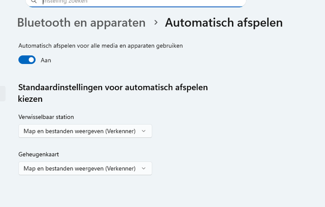 auto afspelen