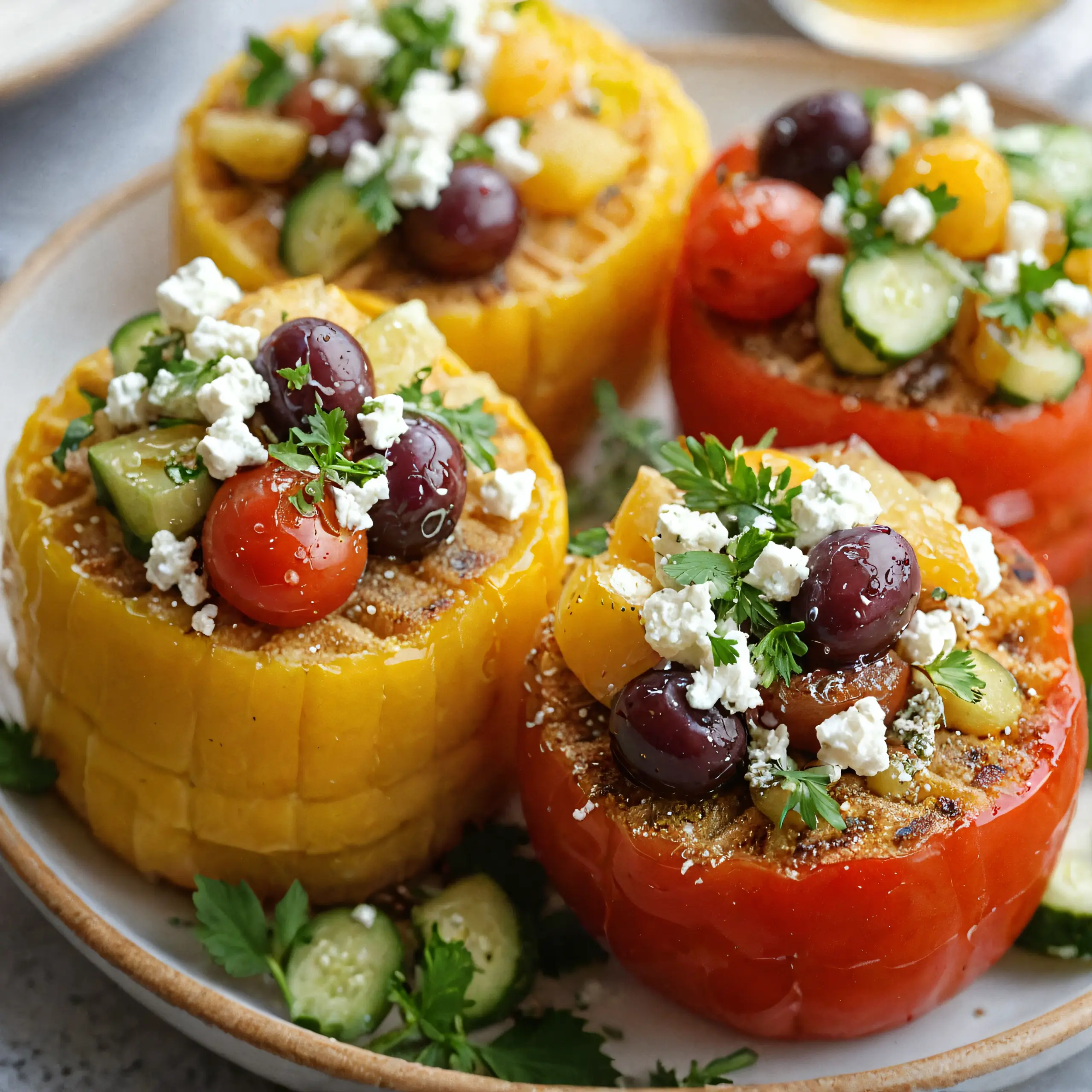 Mediterranean Quinoa-Stuffed Peppers Recipe