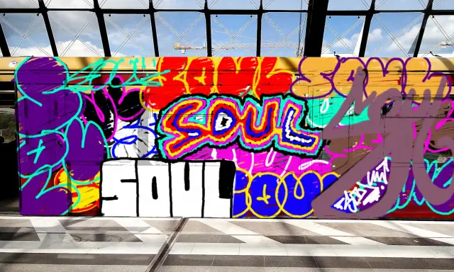 Graffiti artwork by Village
