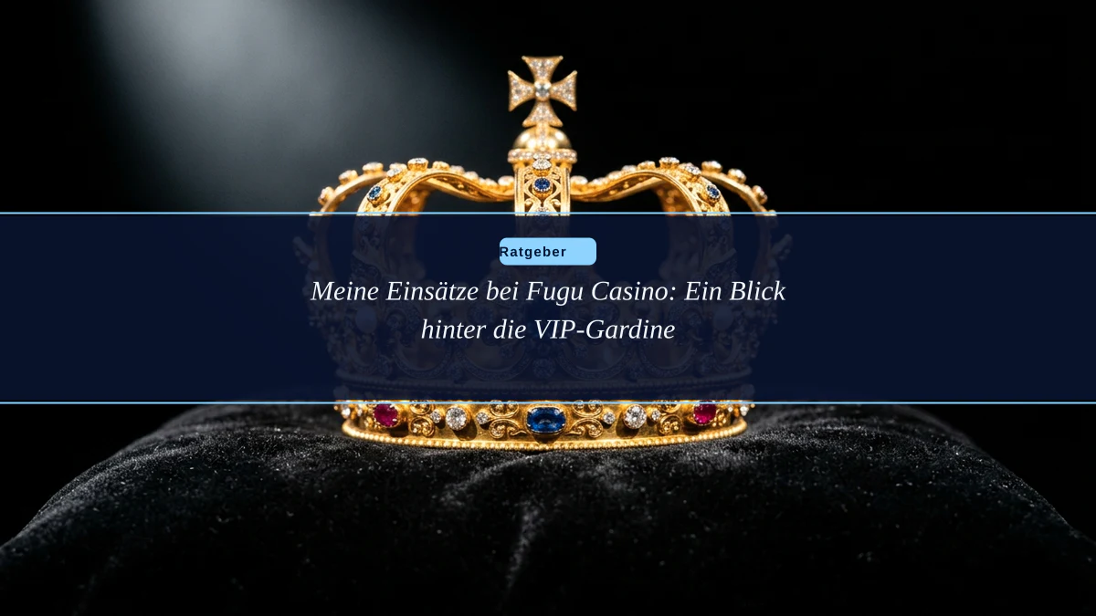 Meine Einsätze bei Fugu Casino: Ein Blick hinter die VIP-Gardine