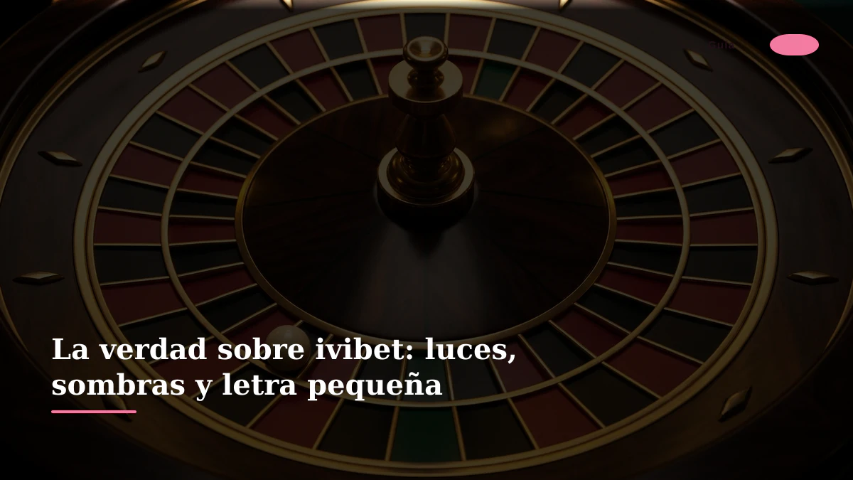 La verdad sobre ivibet: luces, sombras y letra pequeña
