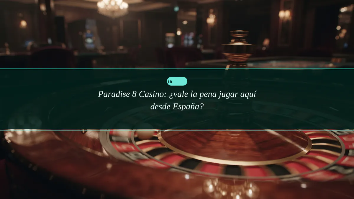 Paradise 8 Casino: ¿vale la pena jugar aquí desde España?