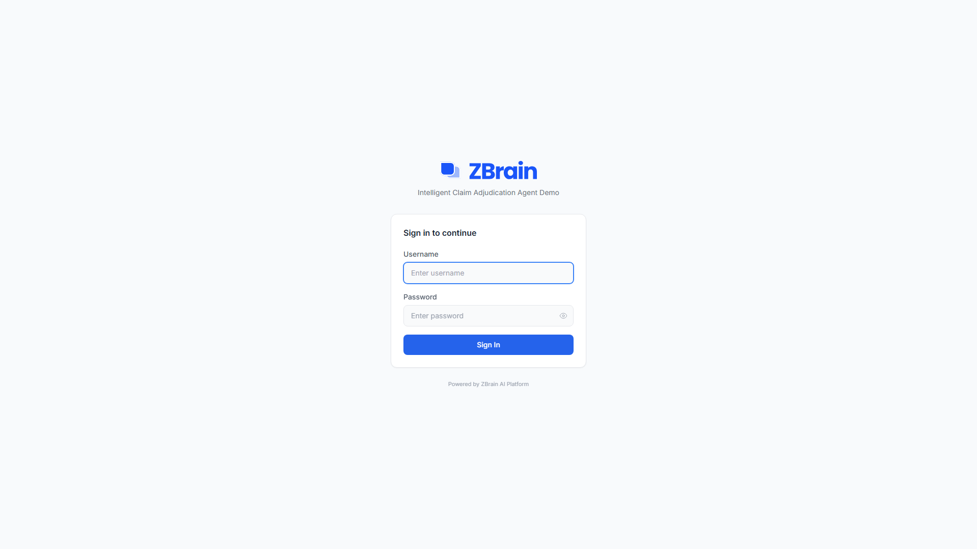 Stored capture of intelligent-claim.zbrain.in