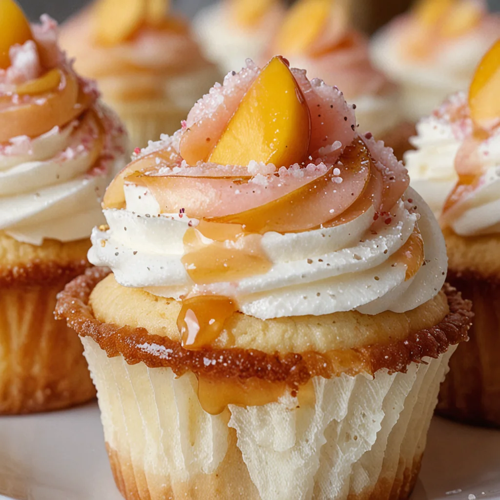 Honey Peach Cream Cheese Cupcakes Recipe