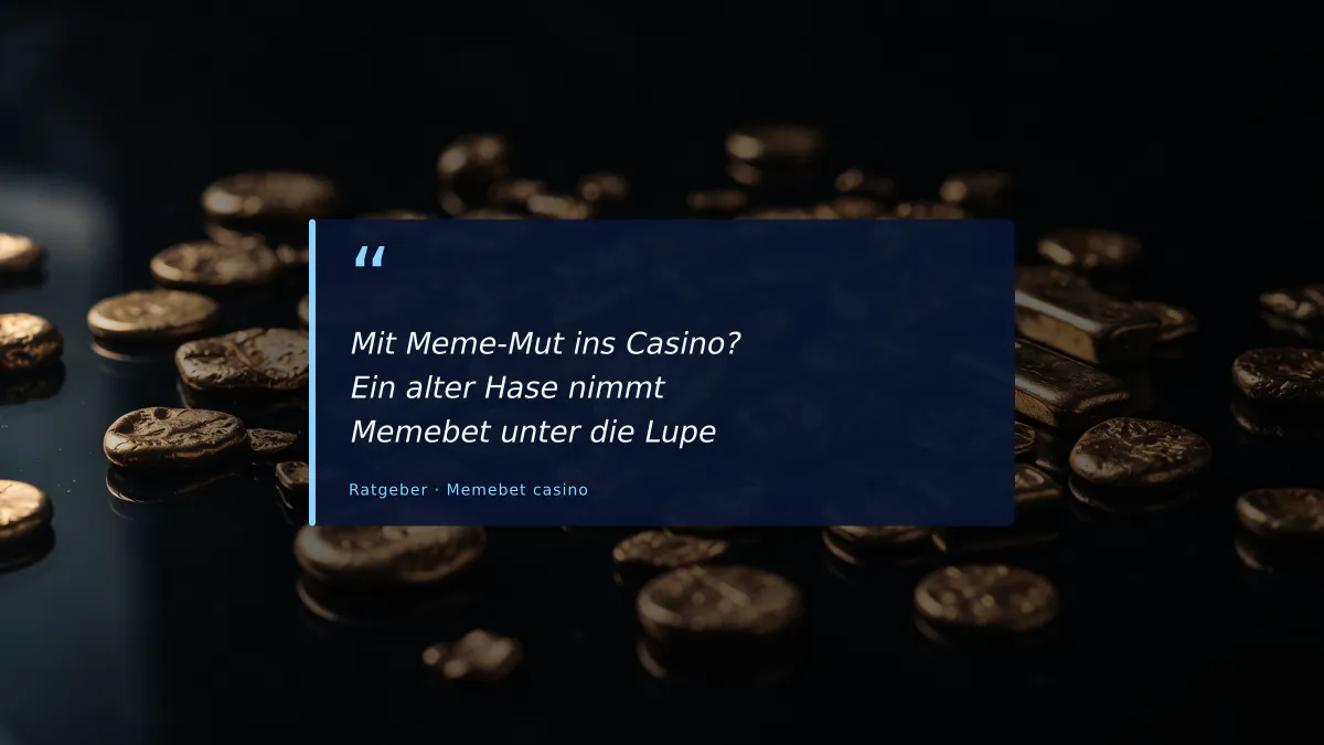 Mit Meme-Mut ins Casino? Ein alter Hase nimmt Memebet unter die Lupe