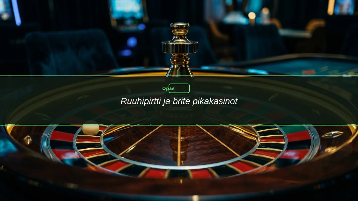 Ruuhipirtti ja brite pikakasinot