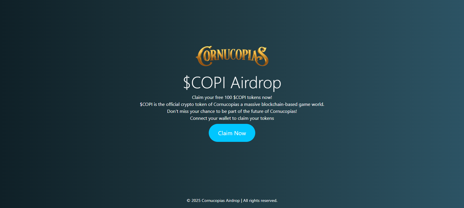 Stored capture of copi-airdrop.pages.dev