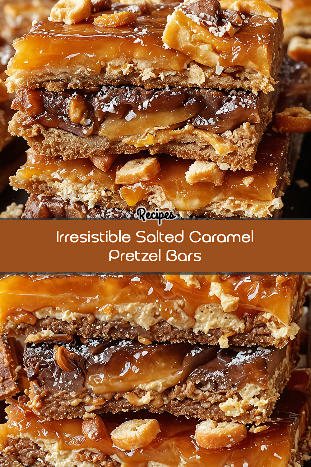 Irresistible Salted Caramel Pretzel Bars