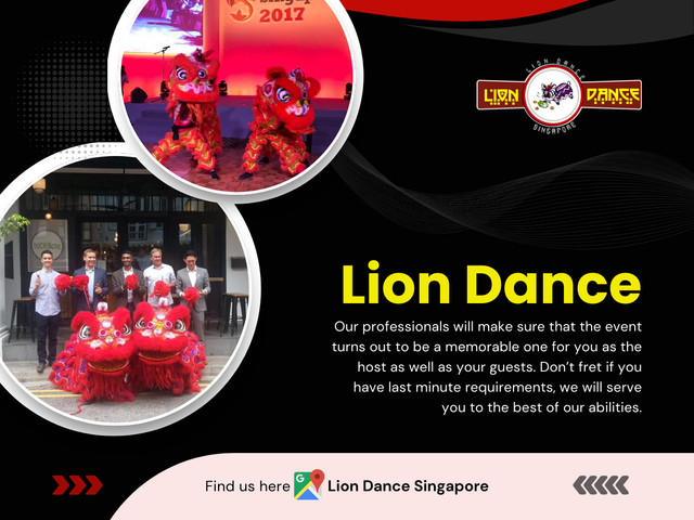 The lion dance is one of the most iconic cultural performances in Asia, and in Singapore, it holds a special place in both traditional and modern celebrations. More than just an art form, this performance represents heritage, energy, and blessings for prosperity.

Find Us On Google Maps: https://maps.app.goo.gl/qFXXiZr8WZrenmCaA

Lion Dance Singapore
Address: Eco-Tech@Sunview, #11-30, 1 Sunview Rd, Singapore 627615
Phone: +6597127127

Read Our Blogs:
https://lion-dance-singapore.jimdosite.com/
https://liondancesingaporesg.wordpress.com/
https://liondancesingaporesg.tumblr.com/

More Links:
https://beacons.ai/liondancesingapore
https://medium.com/@liondancesingapore/about
https://independent.academia.edu/liondancesingapore