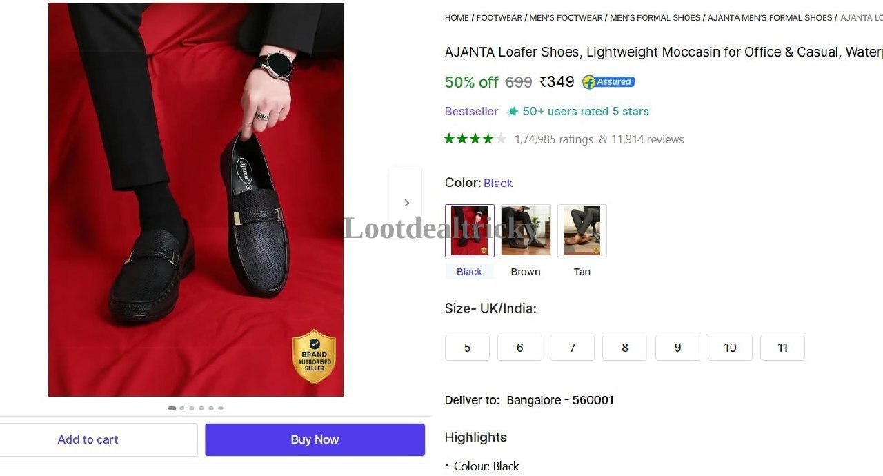   loafer Shoes Flipkart – Just ₹349 | Best Price Drop Today
