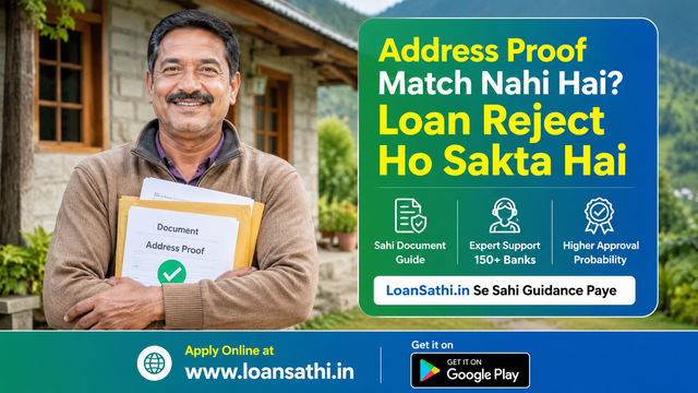 Address Proof Match Nahi Hai? Loan Reject Ho Sakta Hai: Loansathi.in Se Sahi Guidance Paye