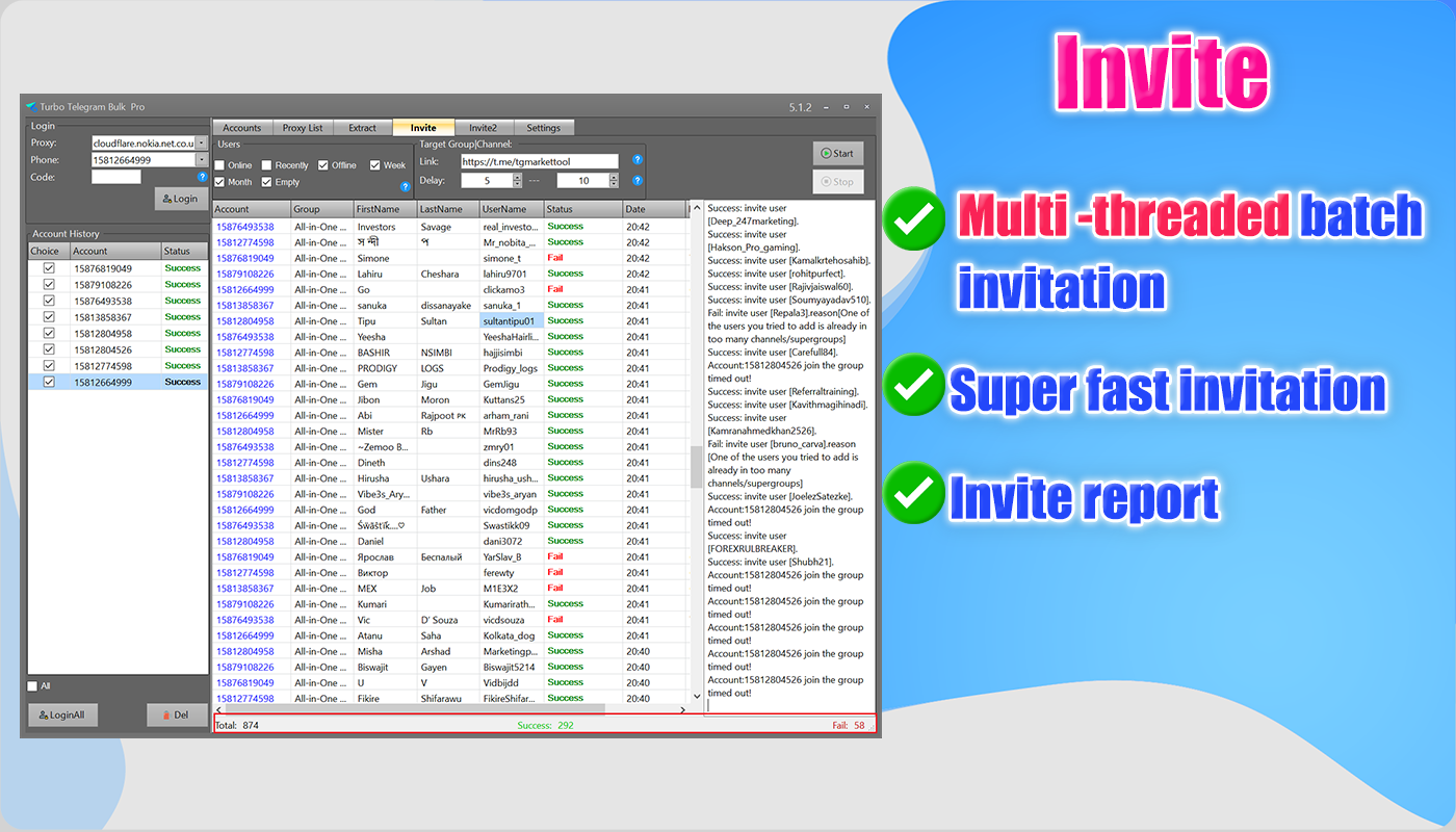 Turbo Telegram Bulk Ultra