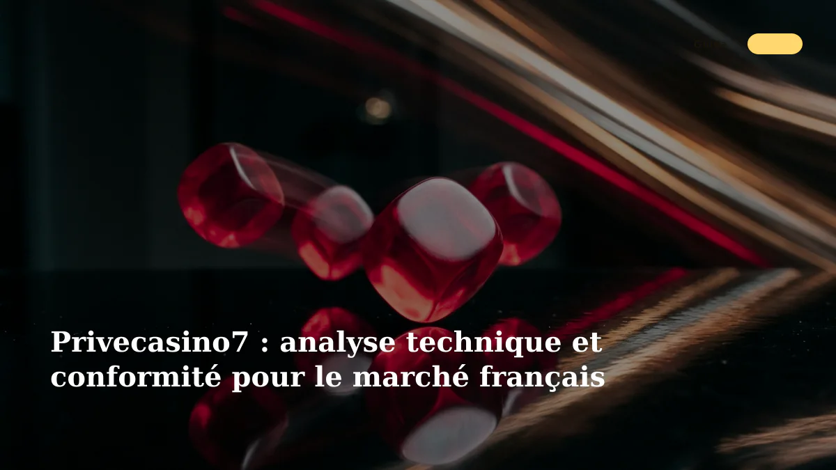 Privecasino7 : analyse technique et conformité pour le marché français