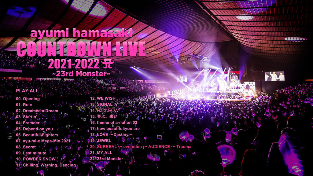 浜崎あゆみ COUNTDOWN LIVE 2021-2022 A ライブ J-POPアーティスト ライブブルーレイ限定盤 Blu-ray