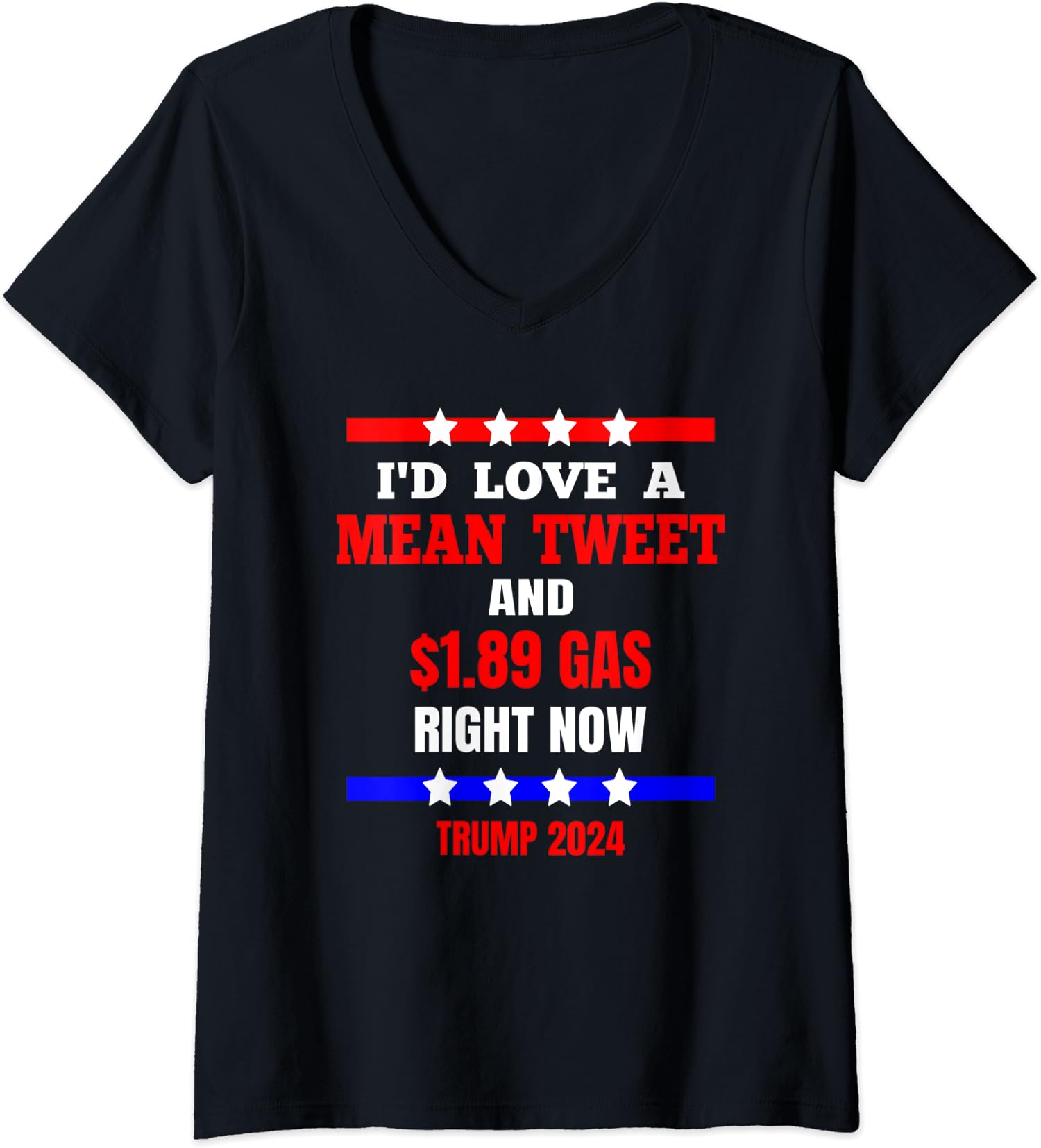 Anti Biden Election Political Gas Right Now Gift Ladies’ V-Neck Tshirt