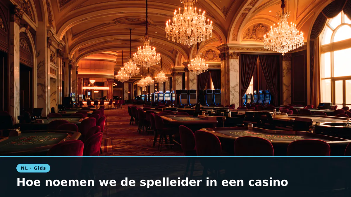 Hoe noemen we de spelleider in een casino