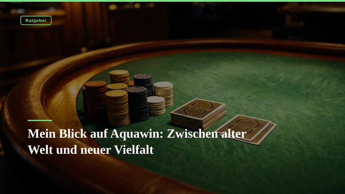 Mein Blick auf Aquawin: Zwischen alter Welt und neuer Vielfalt