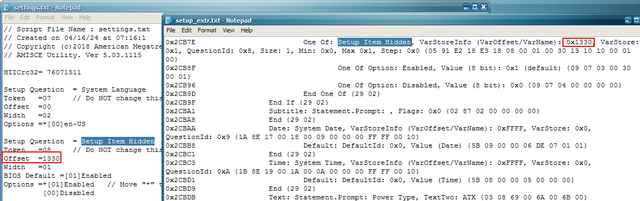 offsets