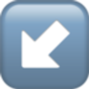 down-left-arrow-2199-fe0f