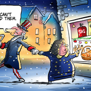 На карикатуре из Global Times Дядя Сэм говорит Европе «Тебе это не по карману!»